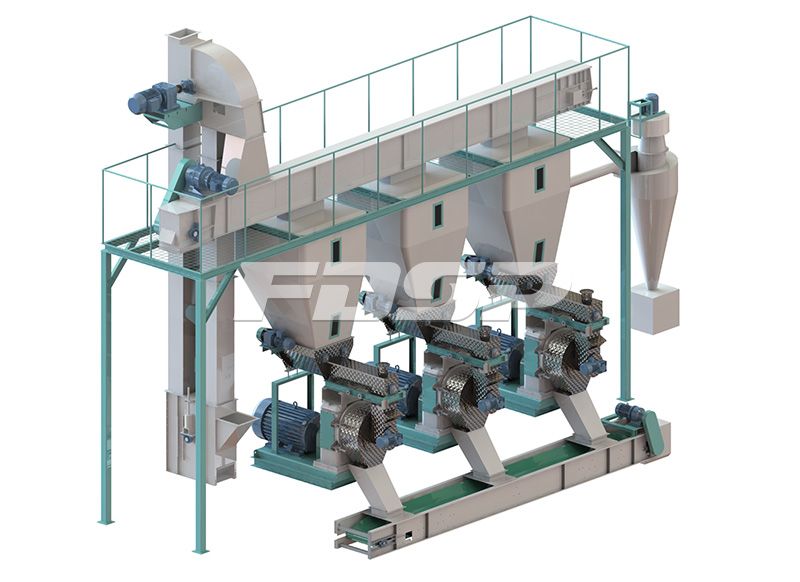 2,5-3,5 tonn/time skrappelleterende produksjonslinje