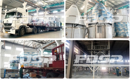 Den 10tph ferdigblandingspulverproduserende linjen laget av FDSP-lager i Jinan Free Trade Zone er i 