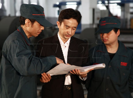 Profesjonelt team installasjon på stedet